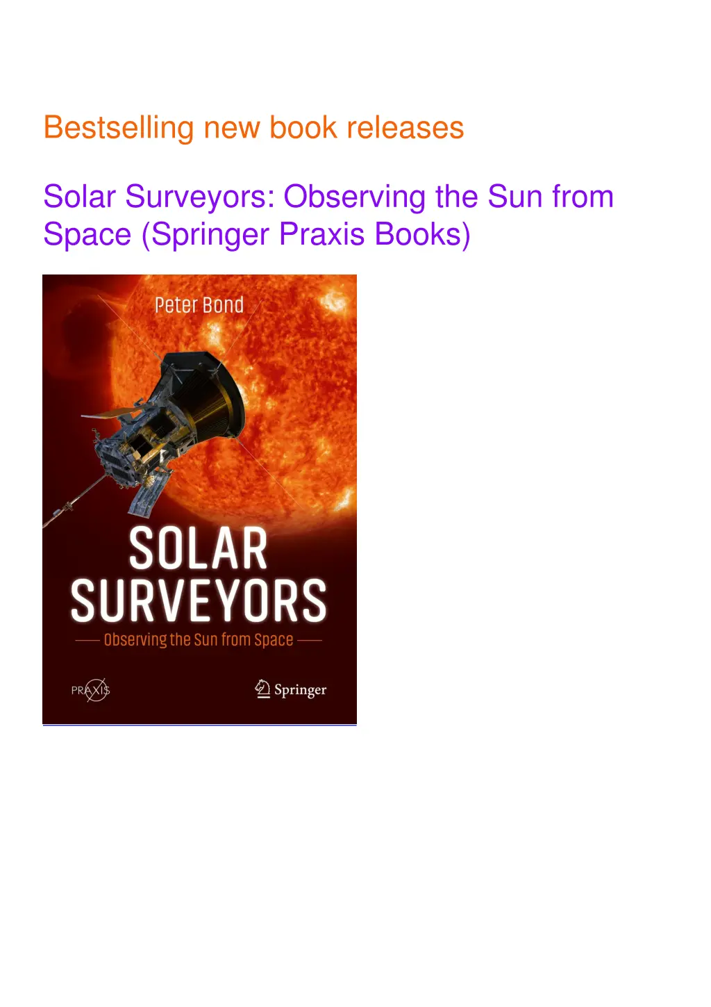 bestselling new book releases solar surveyors