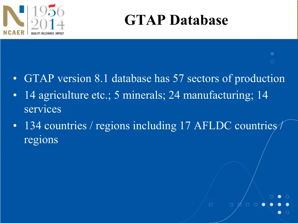 gtap database