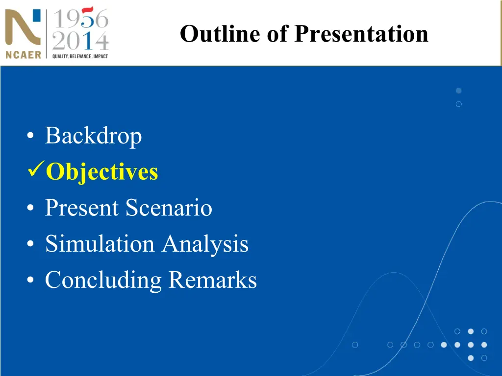 outline of presentation 1