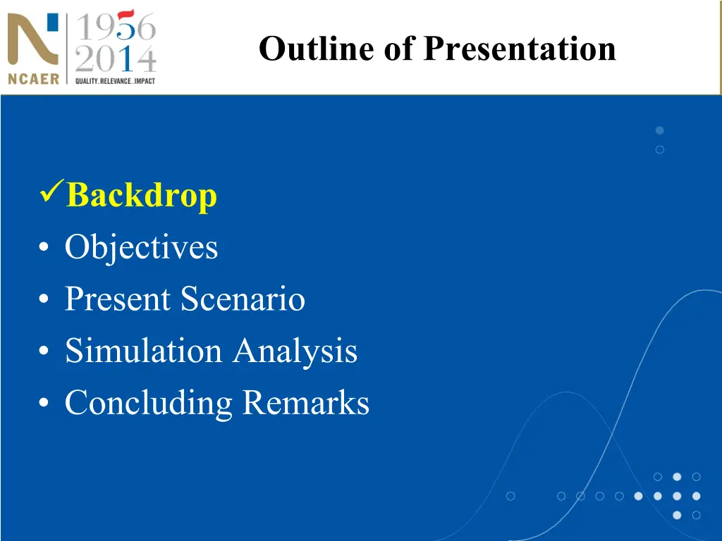 outline of presentation