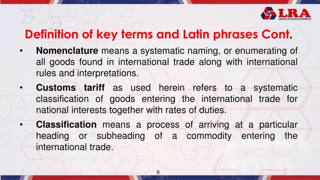 definition of key terms and latin phrases cont