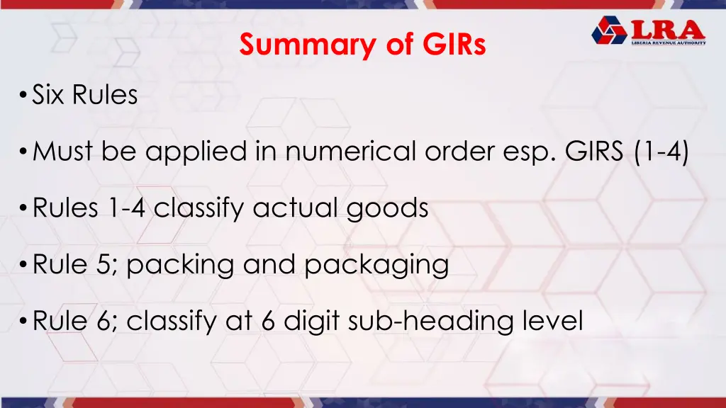 summary of girs