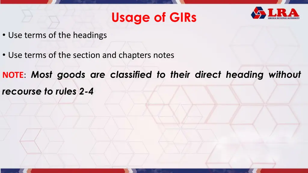 usage of girs