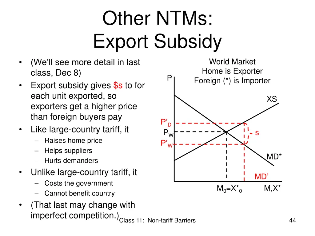 other ntms export subsidy