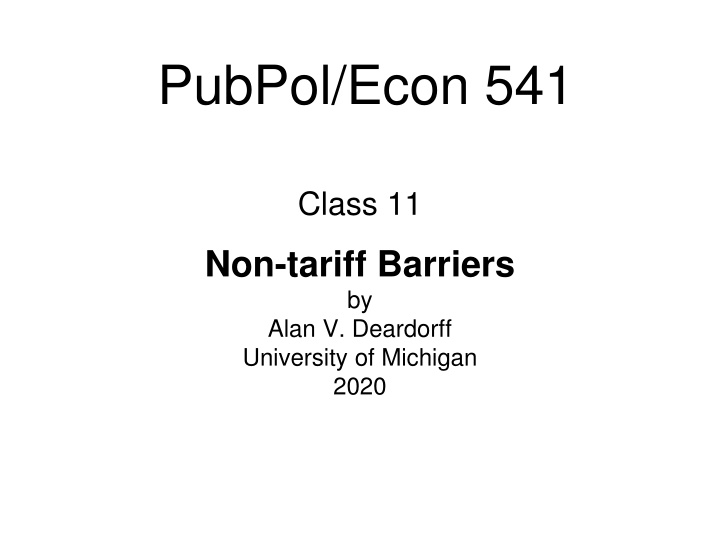 pubpol econ 541