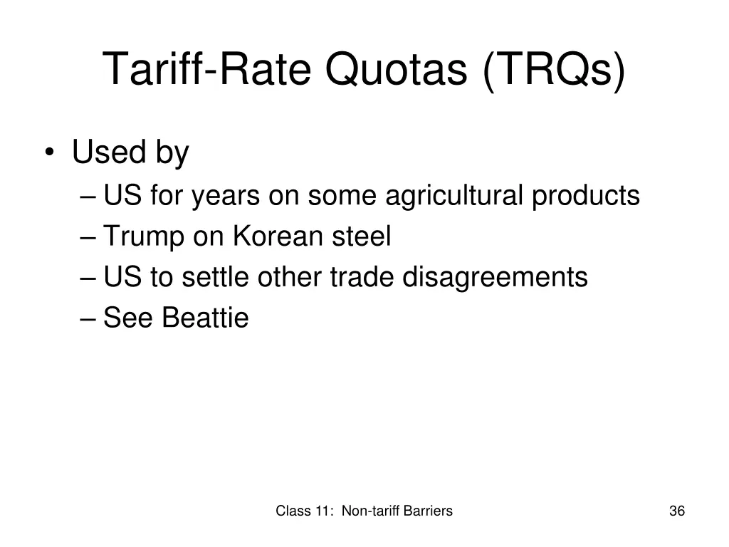 tariff rate quotas trqs 2