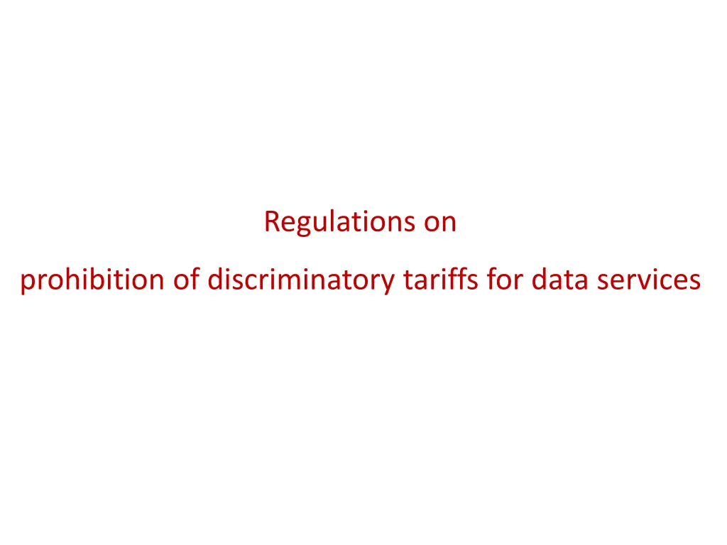 regulations on