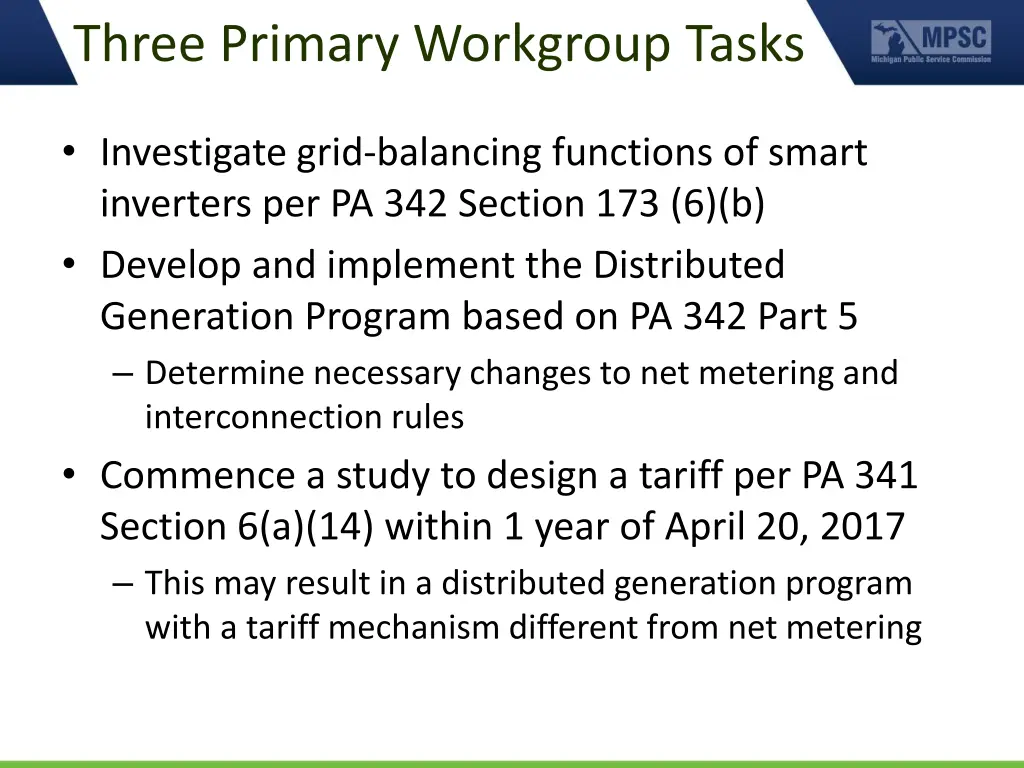 three primary workgroup tasks