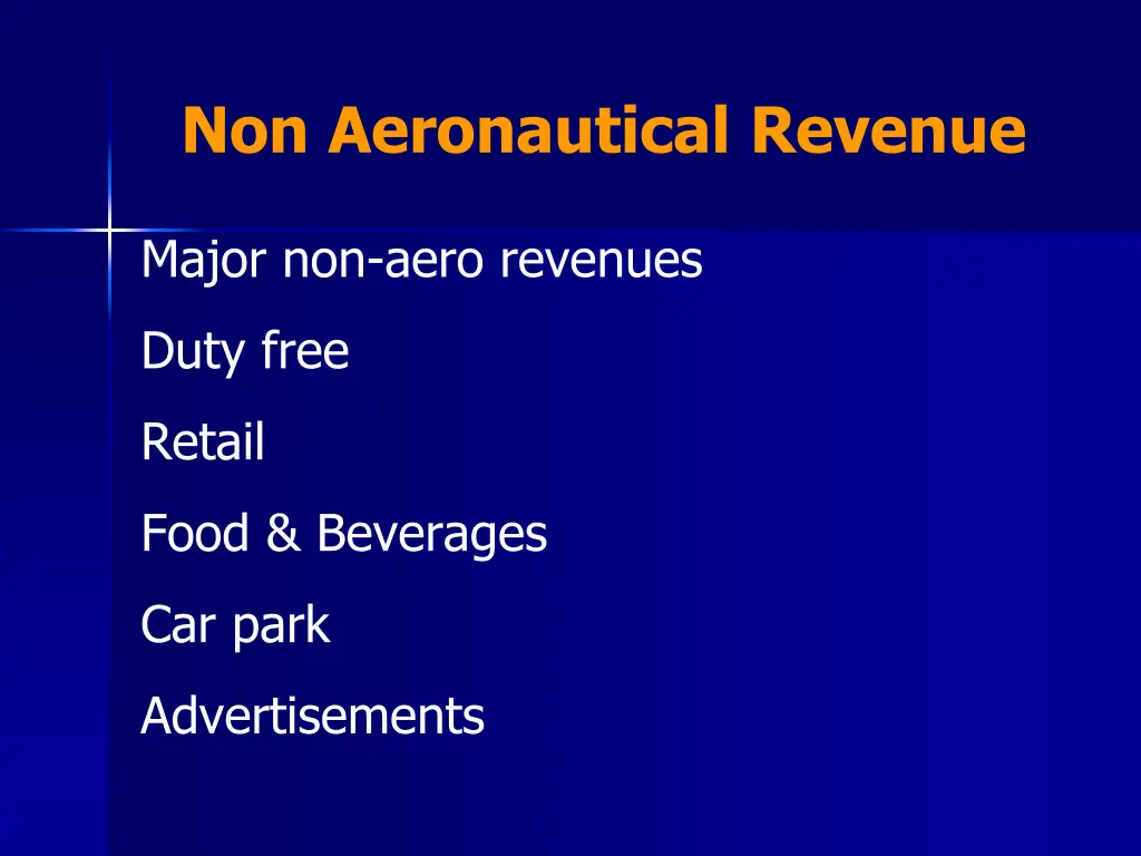 non aeronautical revenue