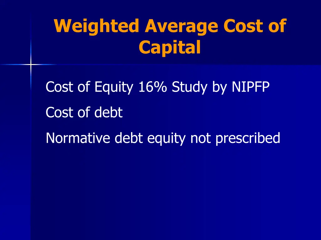 weighted average cost of capital