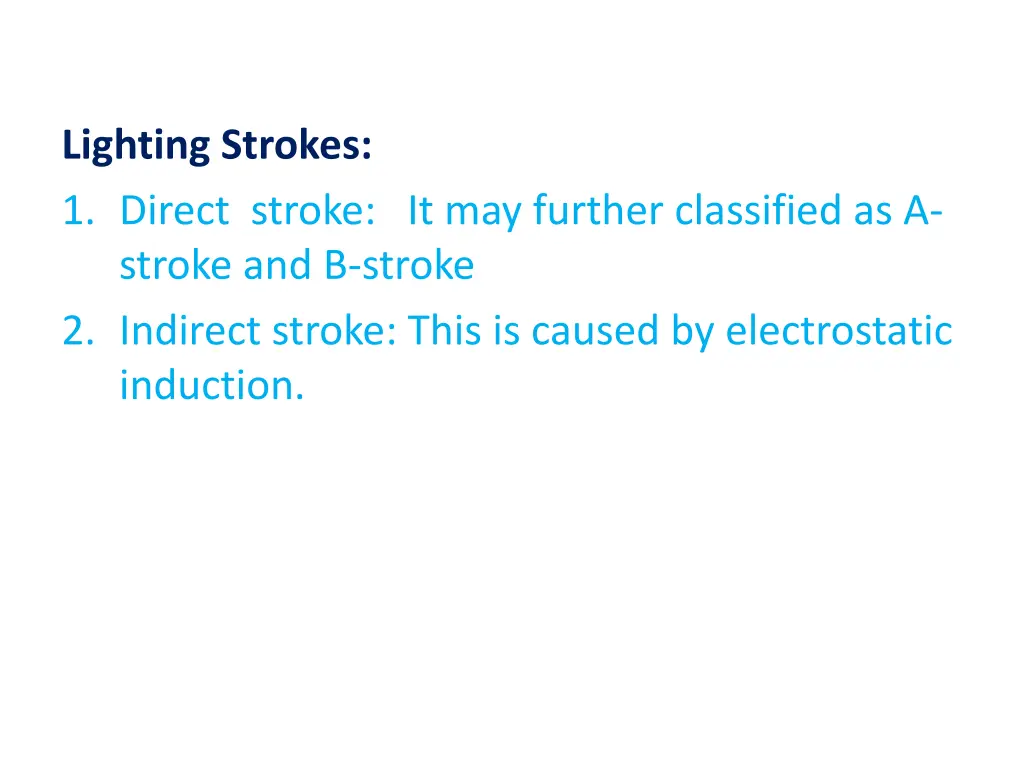 lighting strokes 1 direct stroke it may further