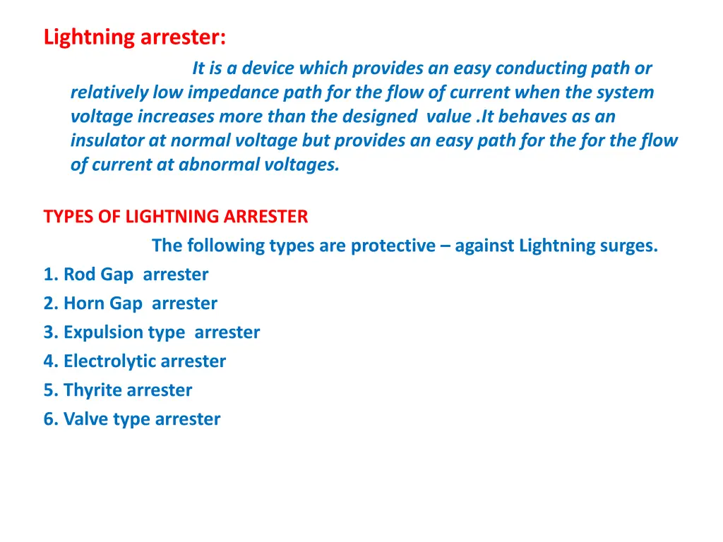 lightning arrester