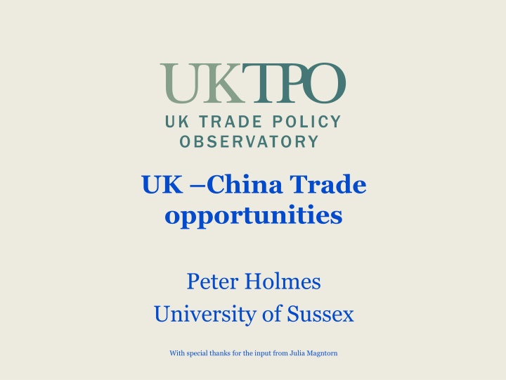 uk china trade opportunities