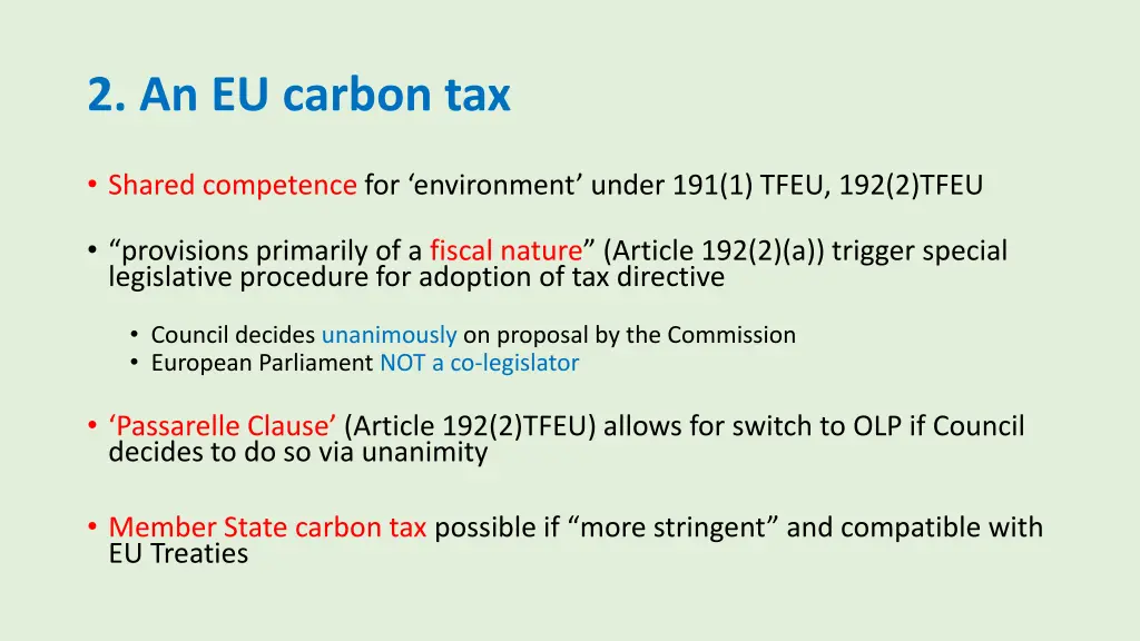 2 an eu carbon tax