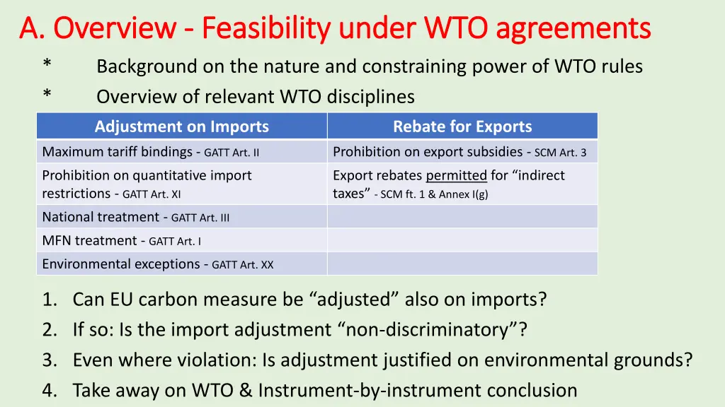 a overview a overview feasibility under