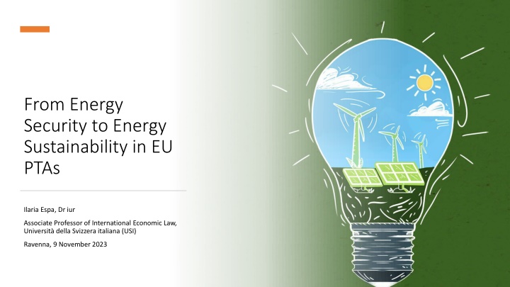 from energy security to energy sustainability