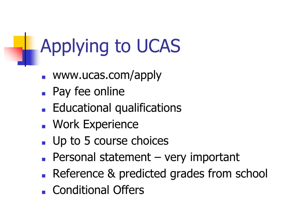 applying to ucas