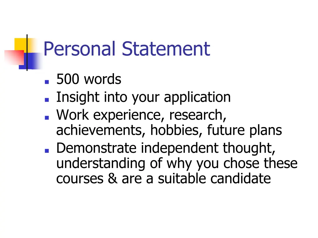 personal statement