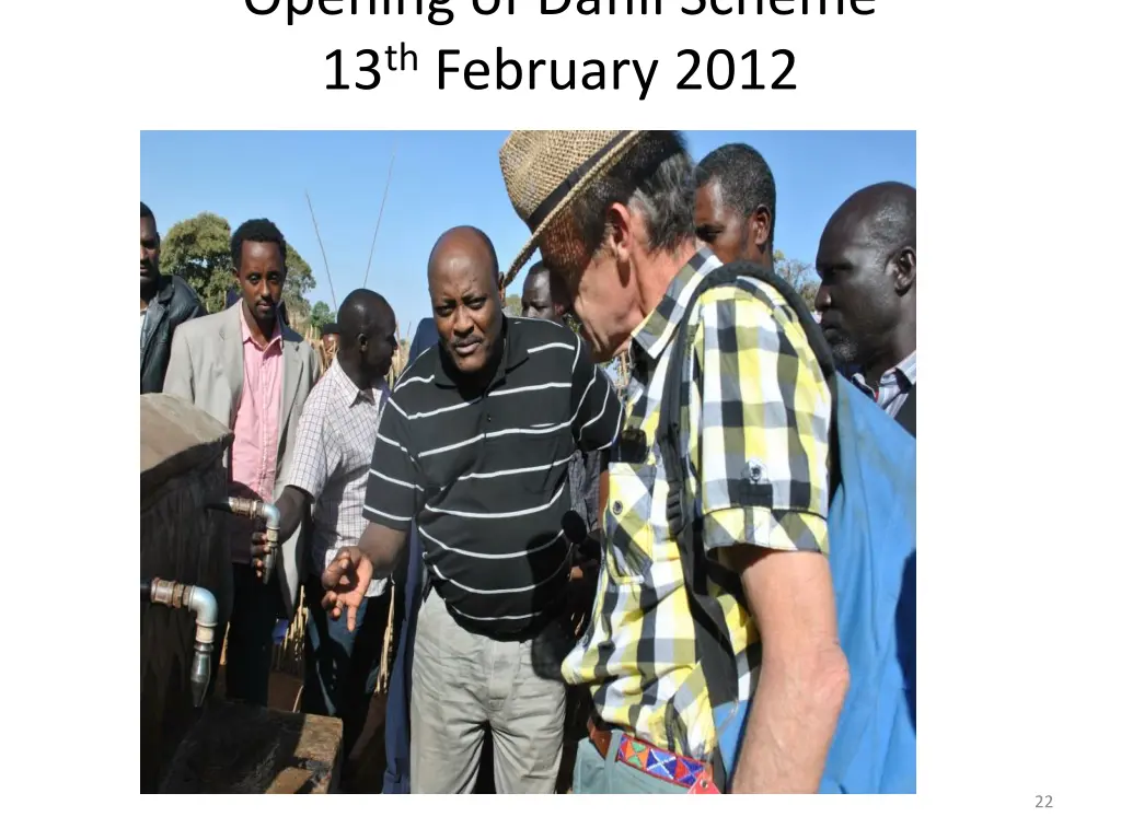 opening of dafili scheme 13 th february 2012