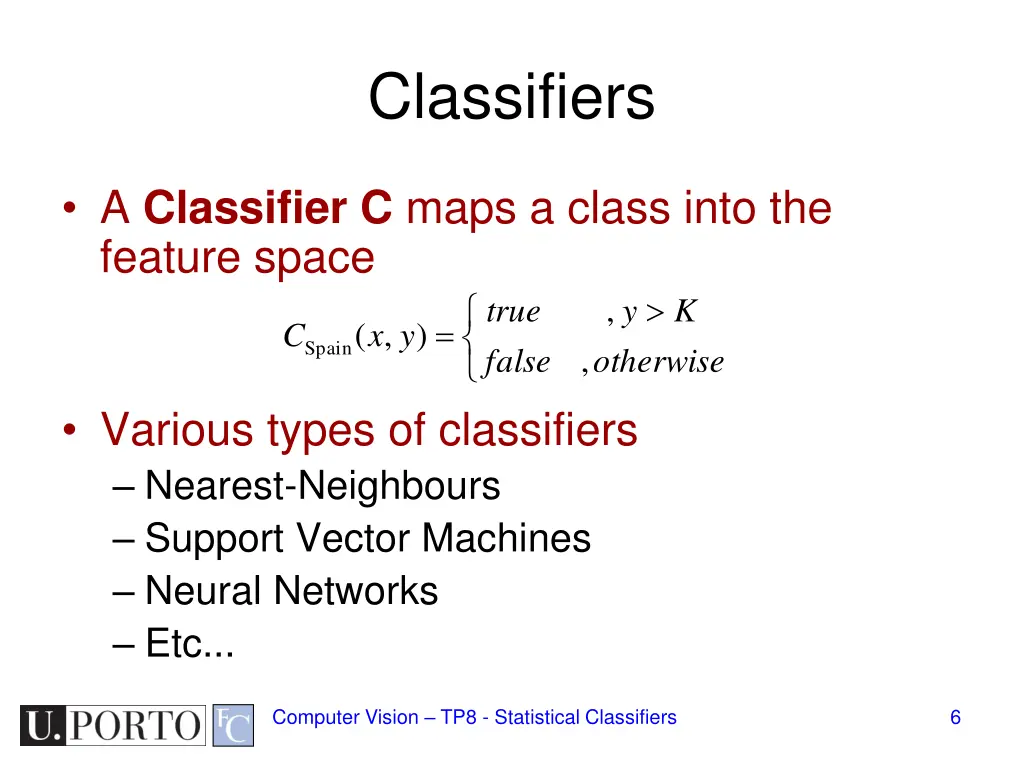 classifiers