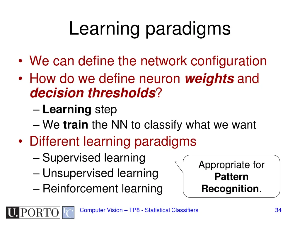 learning paradigms