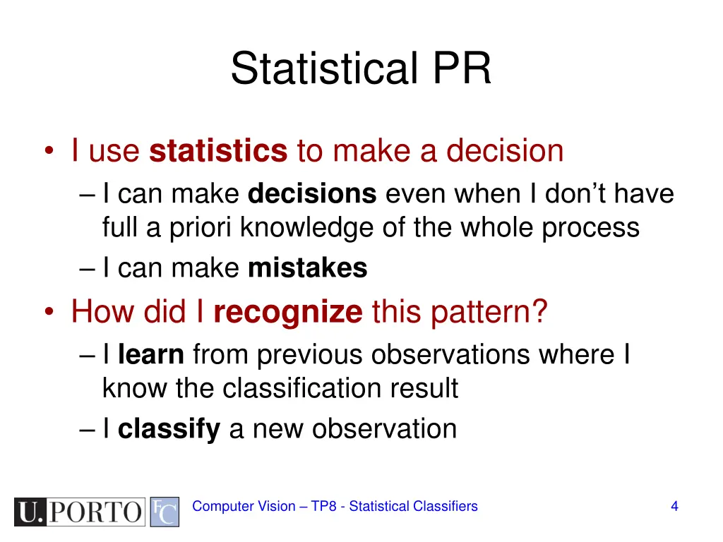 statistical pr