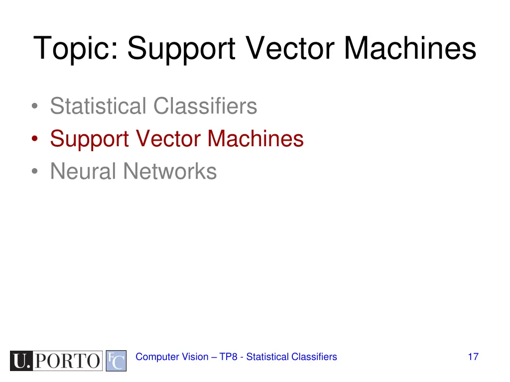 topic support vector machines