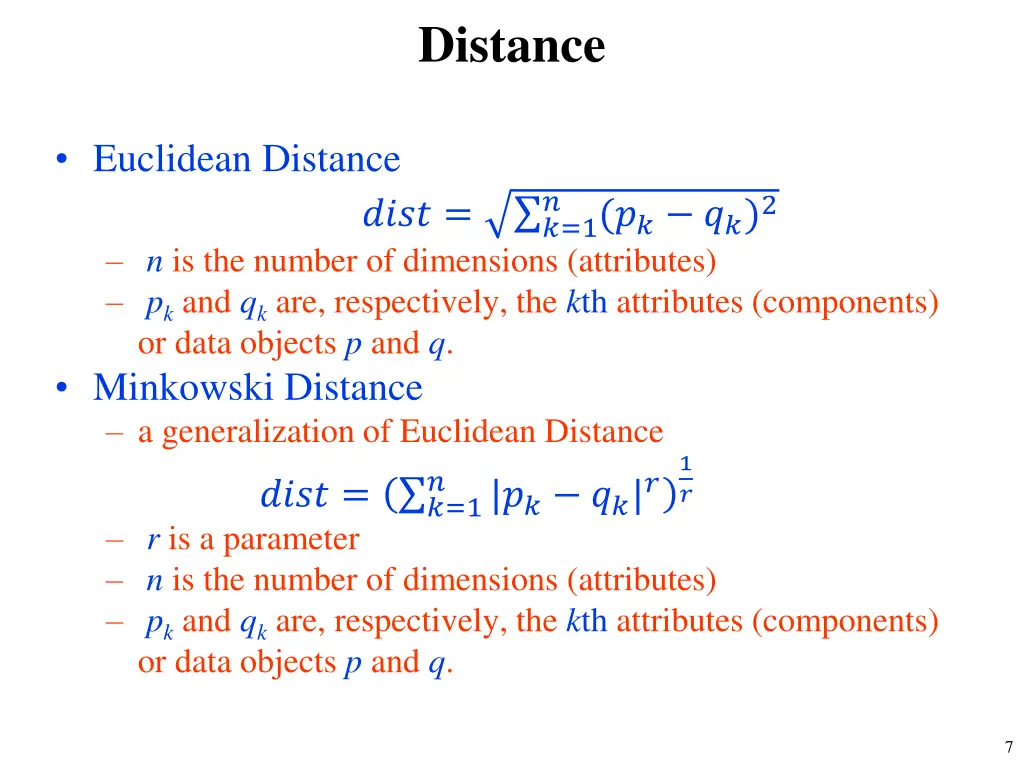 distance