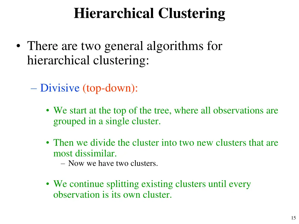 hierarchical clustering 1