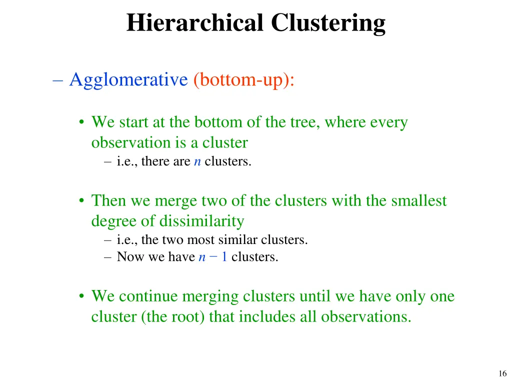 hierarchical clustering 2