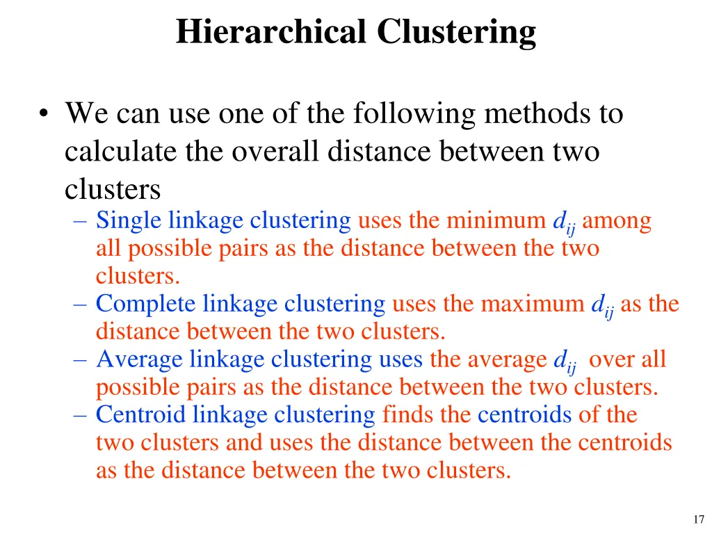 hierarchical clustering 3