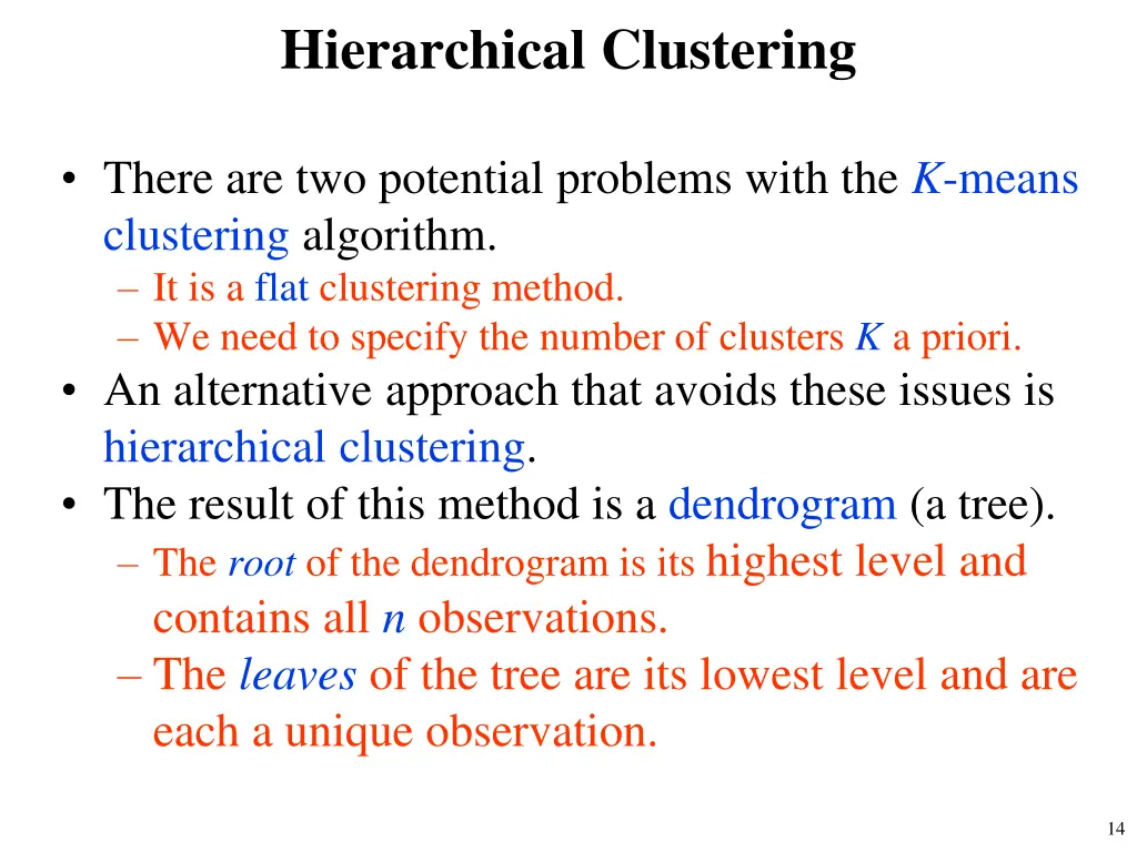 hierarchical clustering