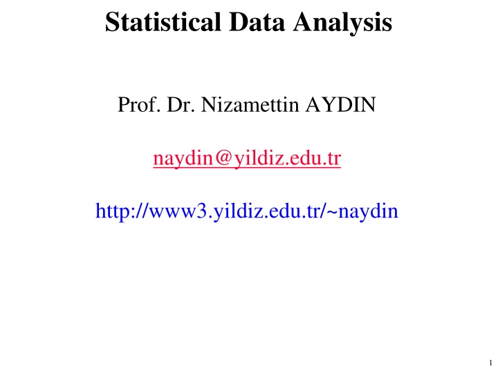 statistical data analysis