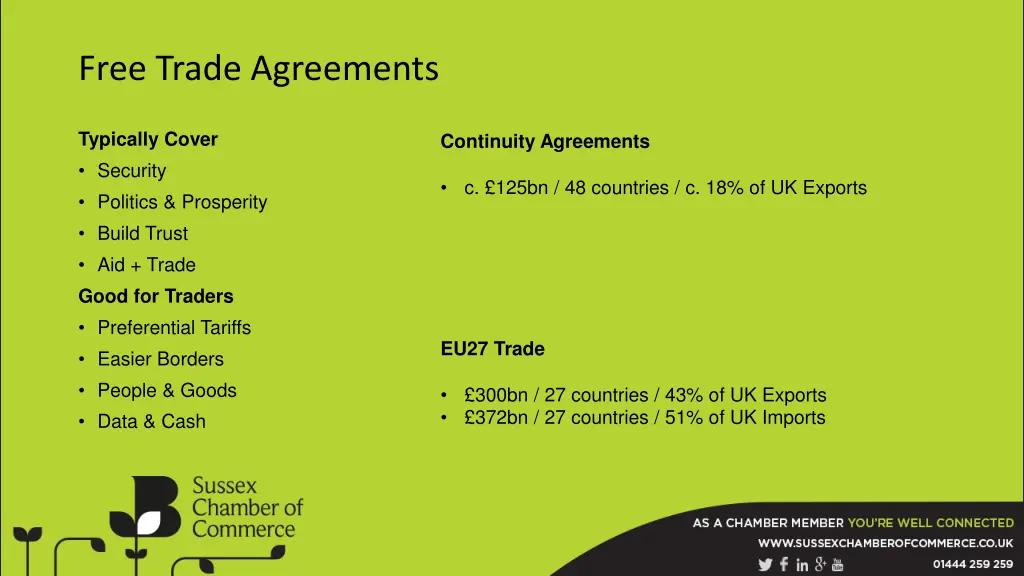 free trade agreements