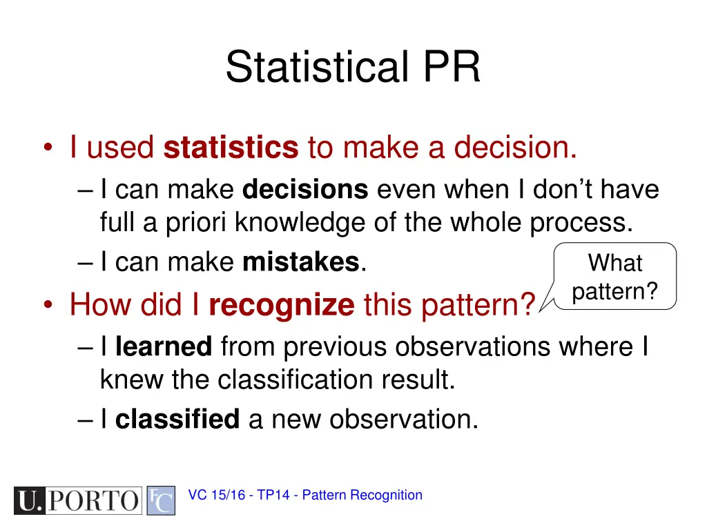 statistical pr