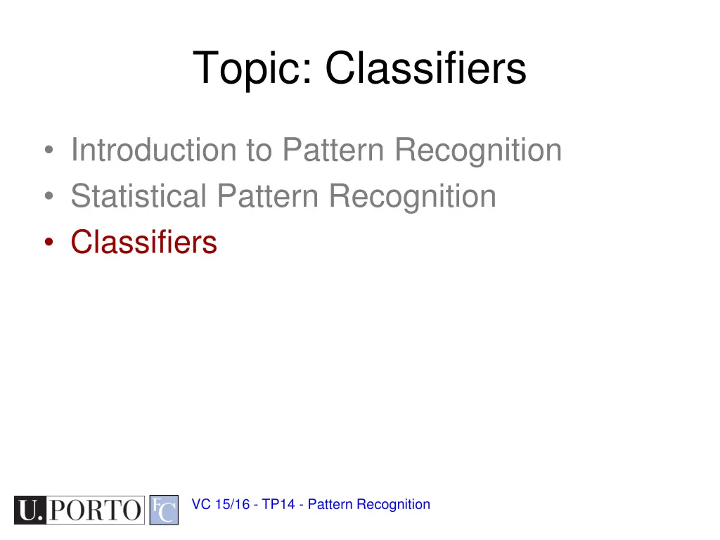 topic classifiers