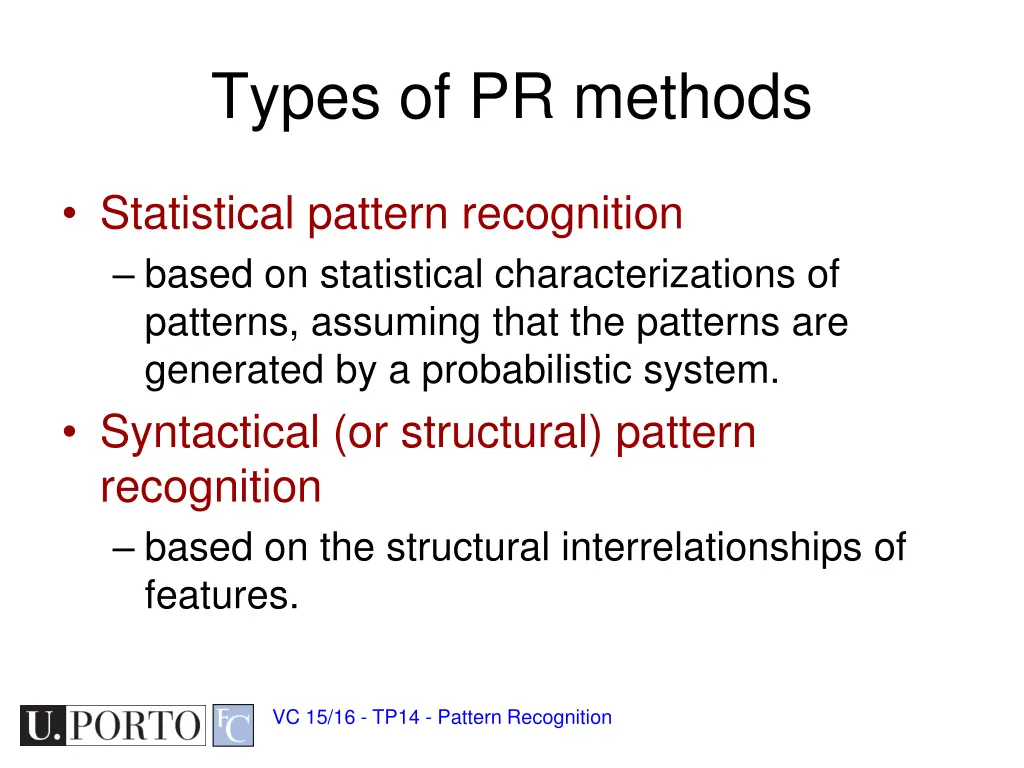 types of pr methods