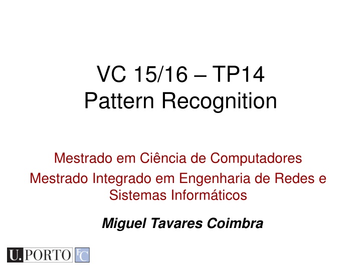 vc 15 16 tp14 pattern recognition