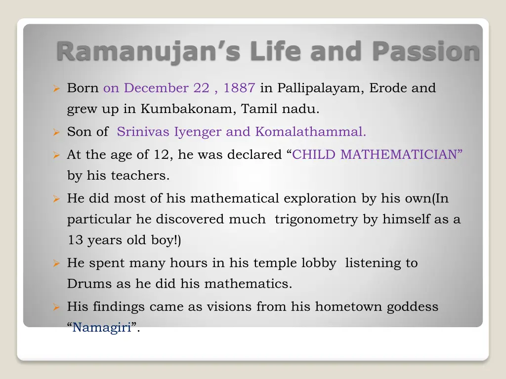 ramanujan s life and passion