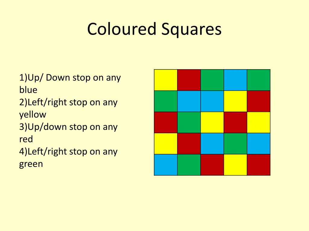 coloured squares