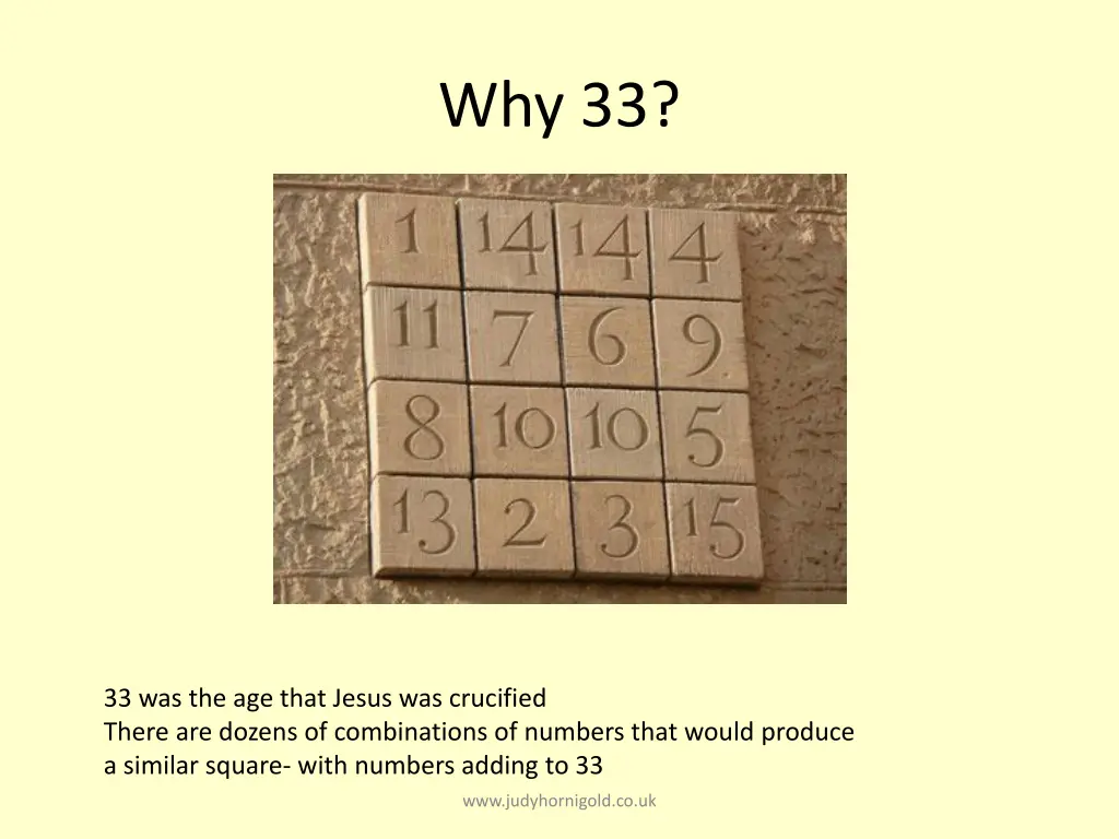 why 33