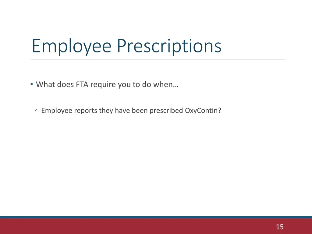 employee prescriptions