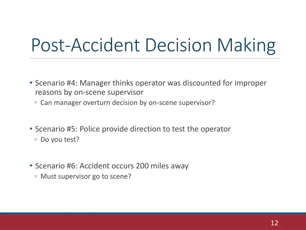 post accident decision making 1