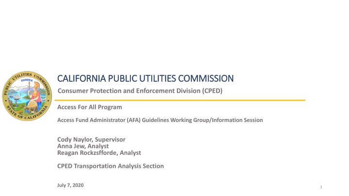 california public utilities commission california