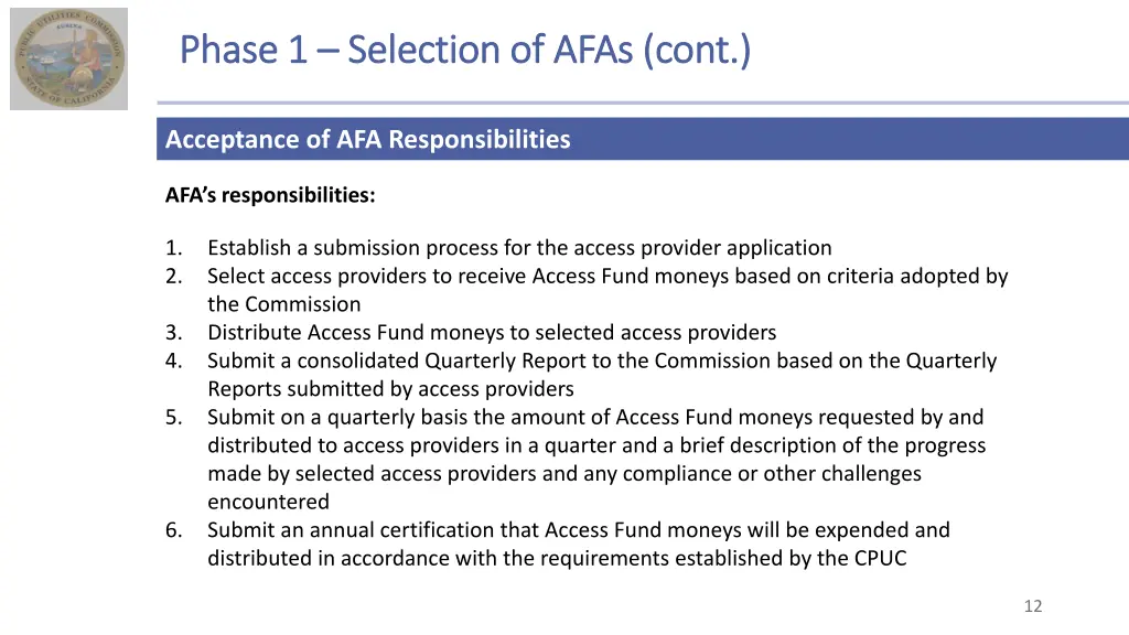 phase 1 phase 1 selection of afas cont selection