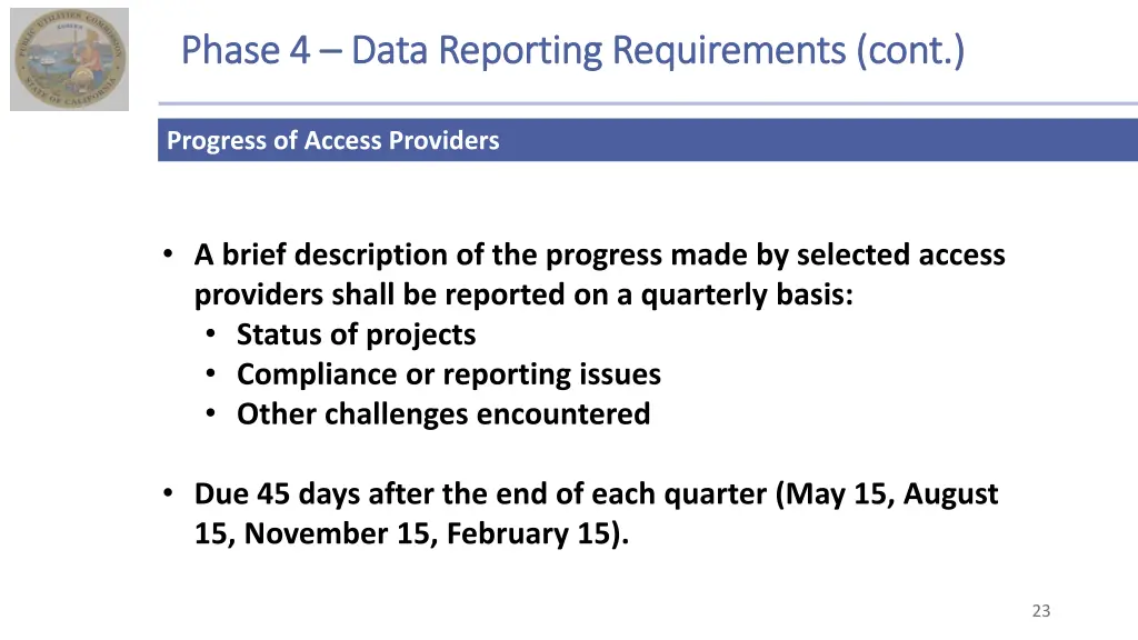 phase 4 phase 4 data reporting requirements cont 1