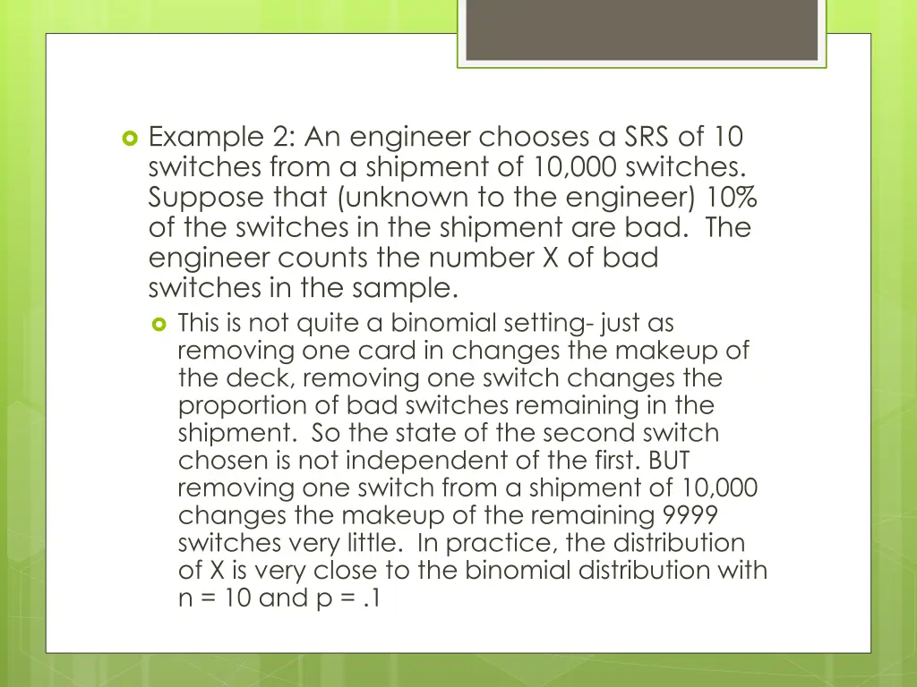 example 2 an engineer chooses