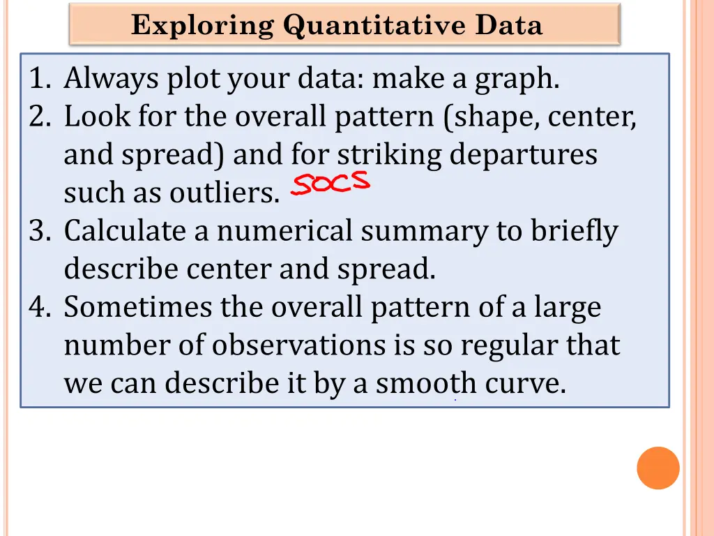 exploring quantitative data