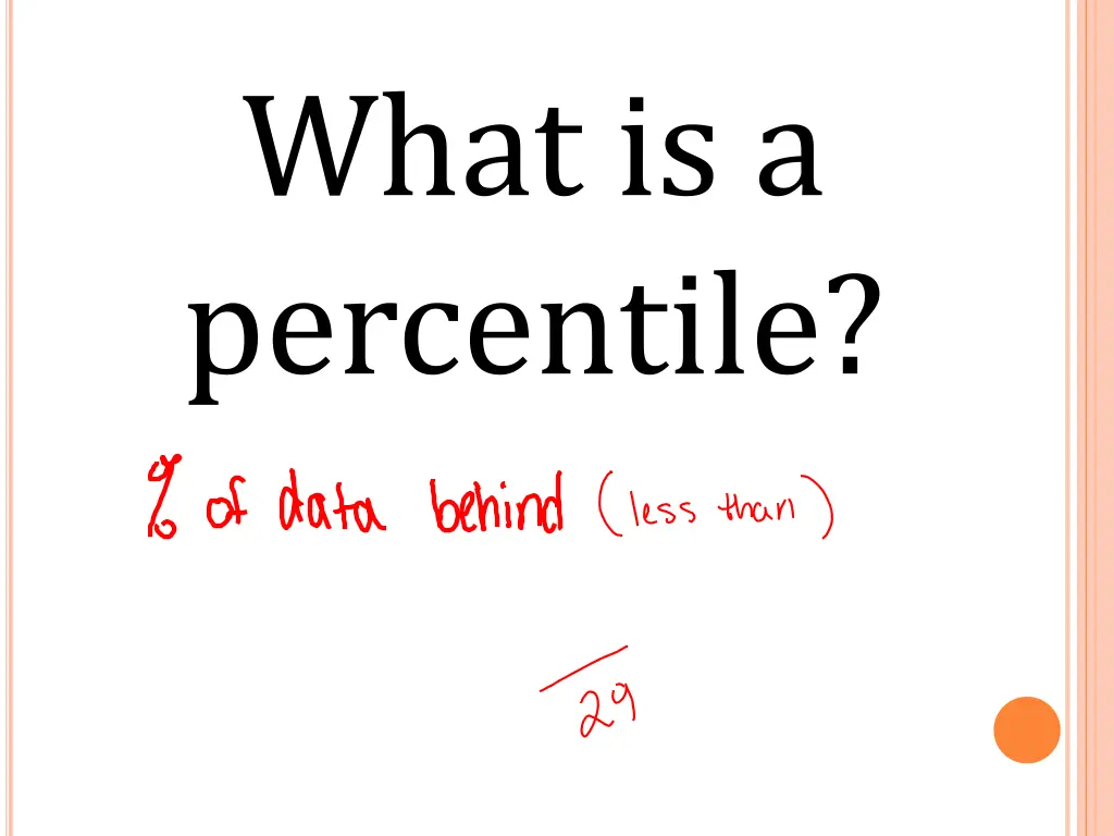 what is a percentile