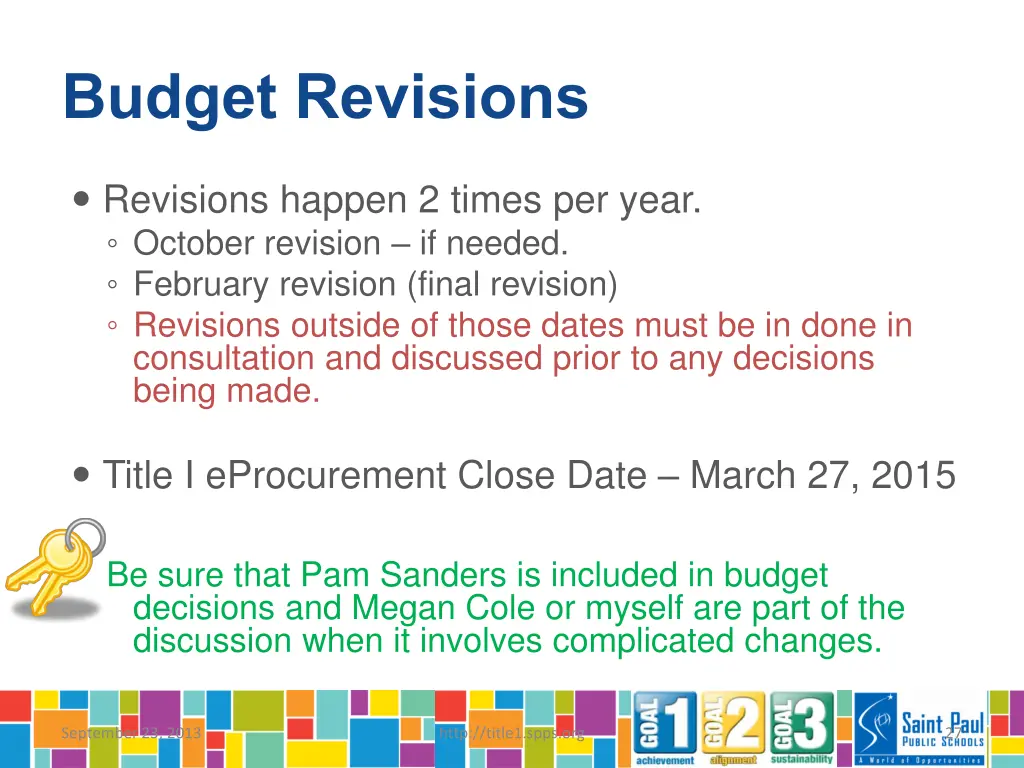 budget revisions